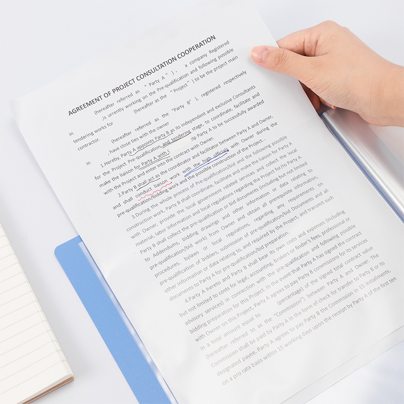 deli 5002 Display Book, A4-20P, Blue - Image 4