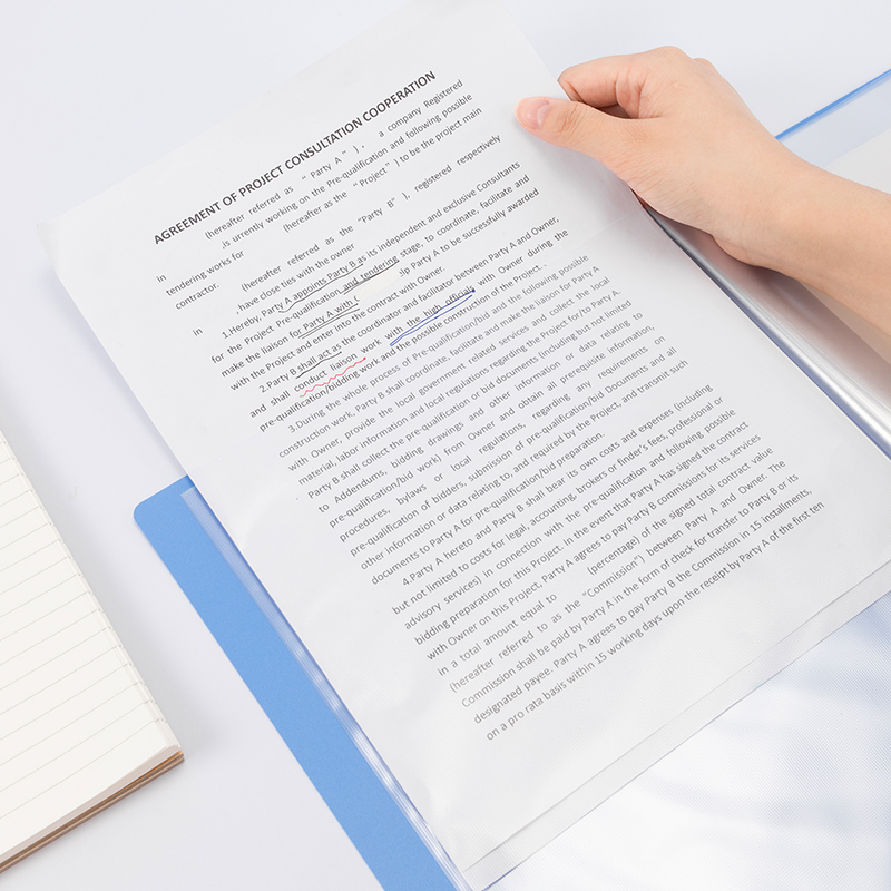 deli 5003 Display Book, A4-30P, Blue - Image 4