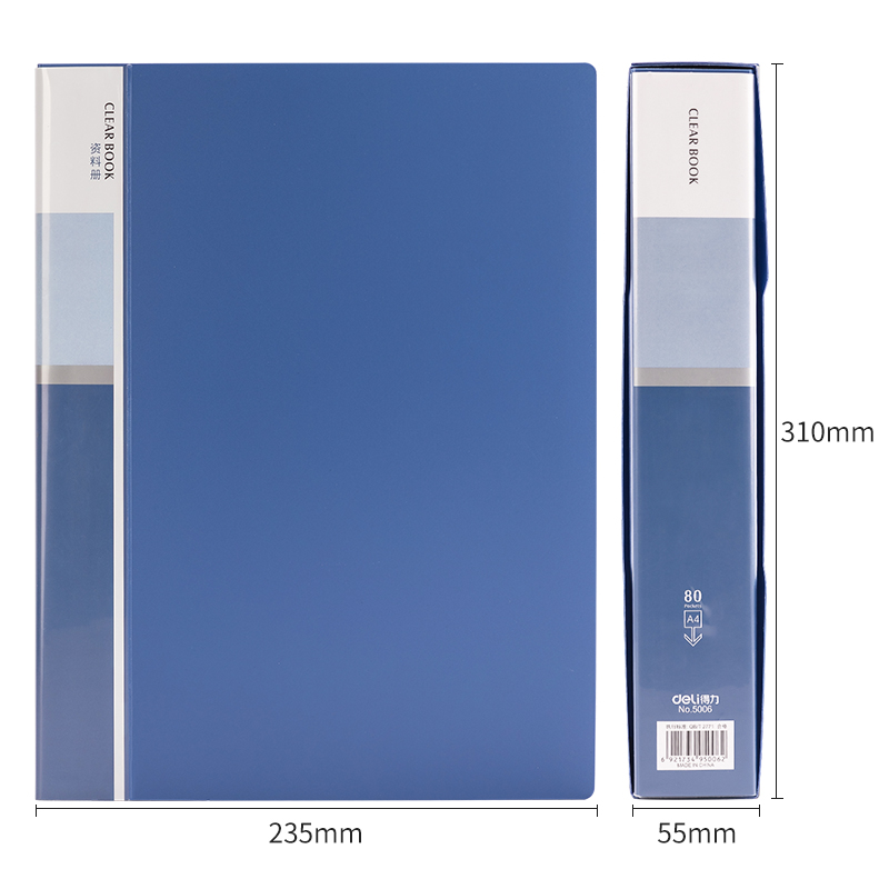 deli 5006 Display Book, A4-80P, Blue - Image 4
