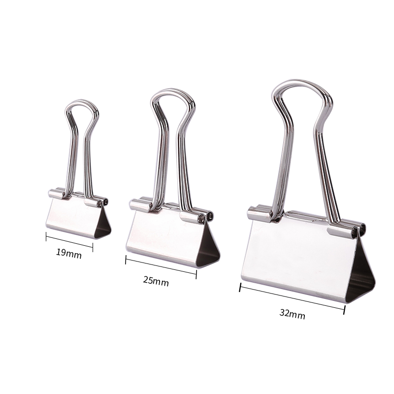 deli 8484 Effortless Binder Clip, 32mm, Silver - Image 4