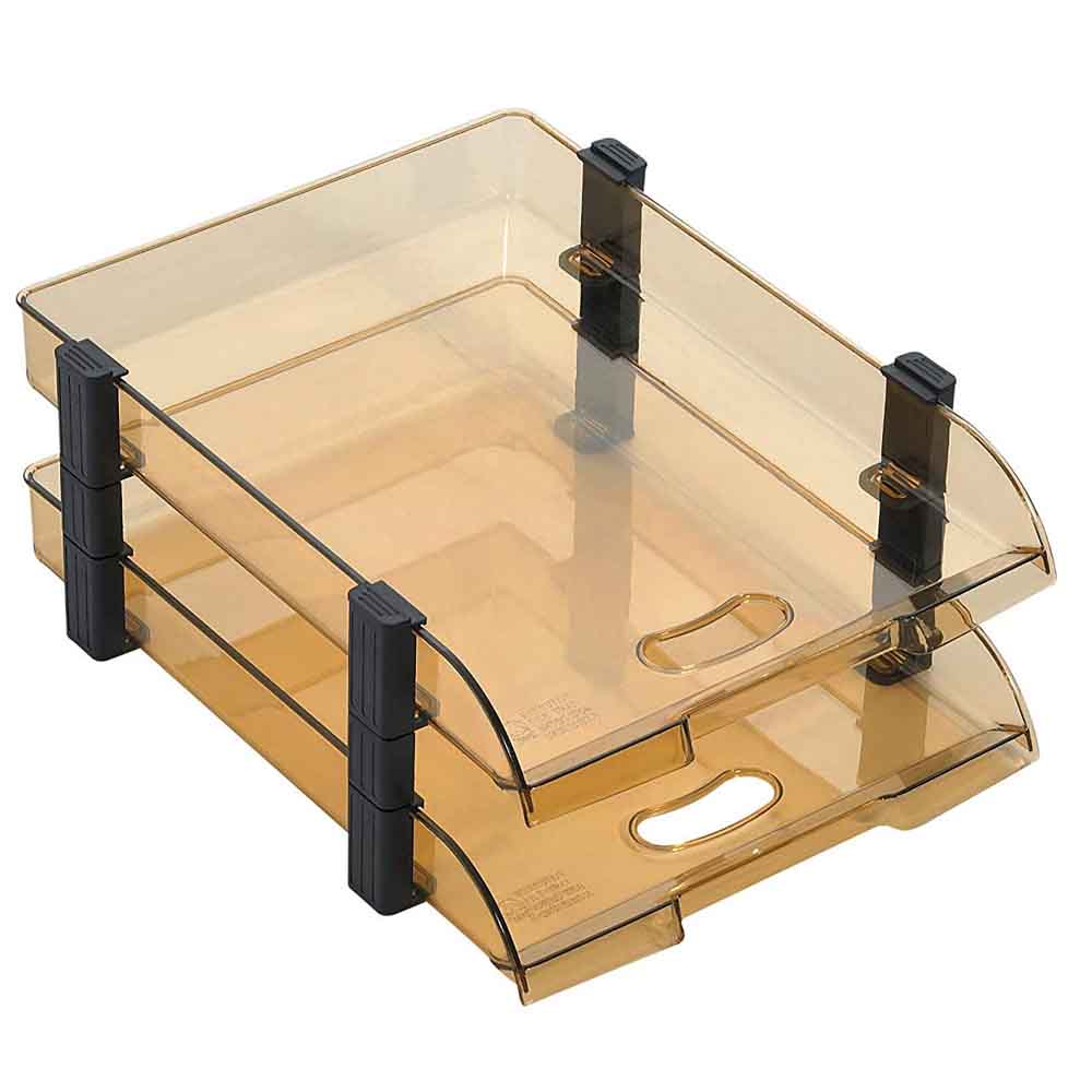 Omega 1758/2 Executive Tray, Set of 2, Smokey Brown
