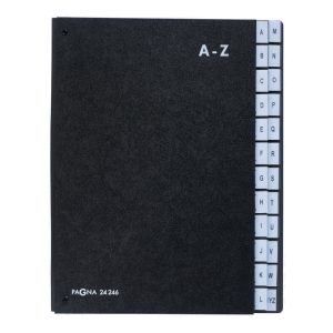 Durable Pagna Signature Book A-Z Pages - Black - P24246-04