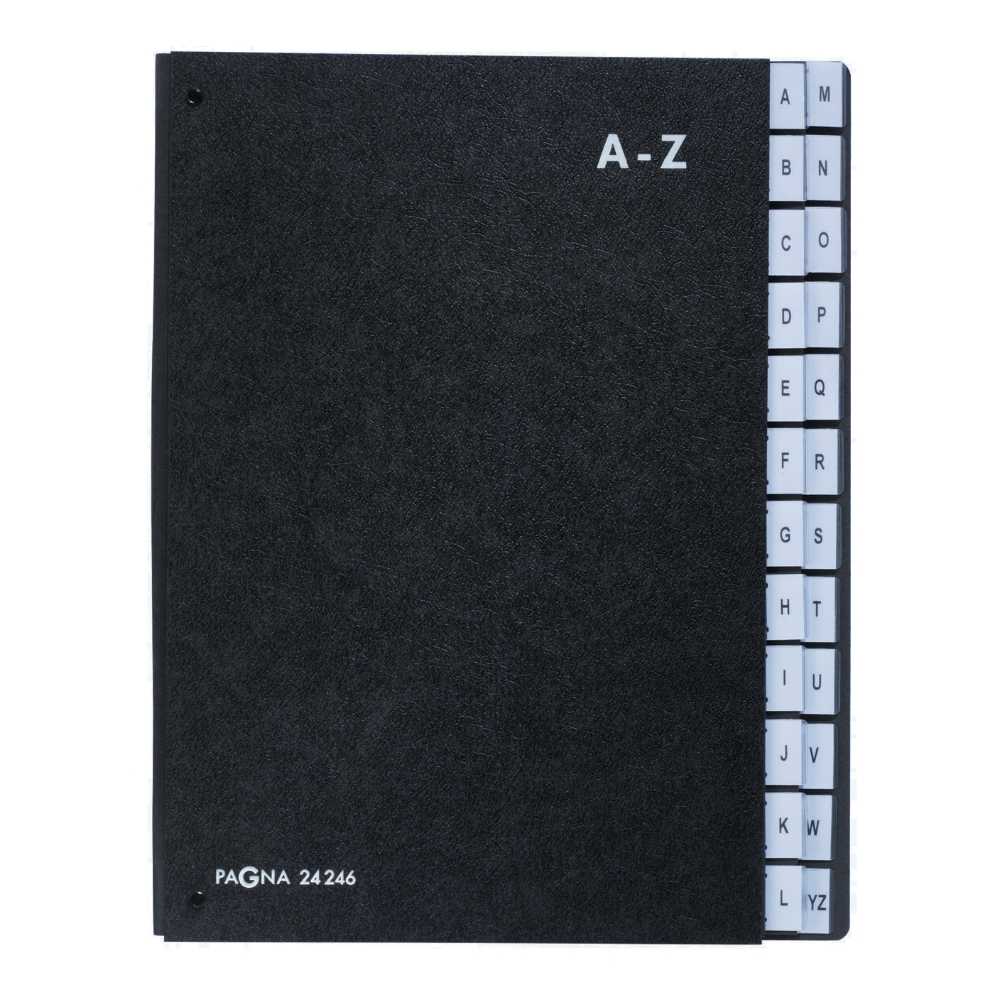 Durable Pagna Signature Book A-Z Pages - Black - P24246-04