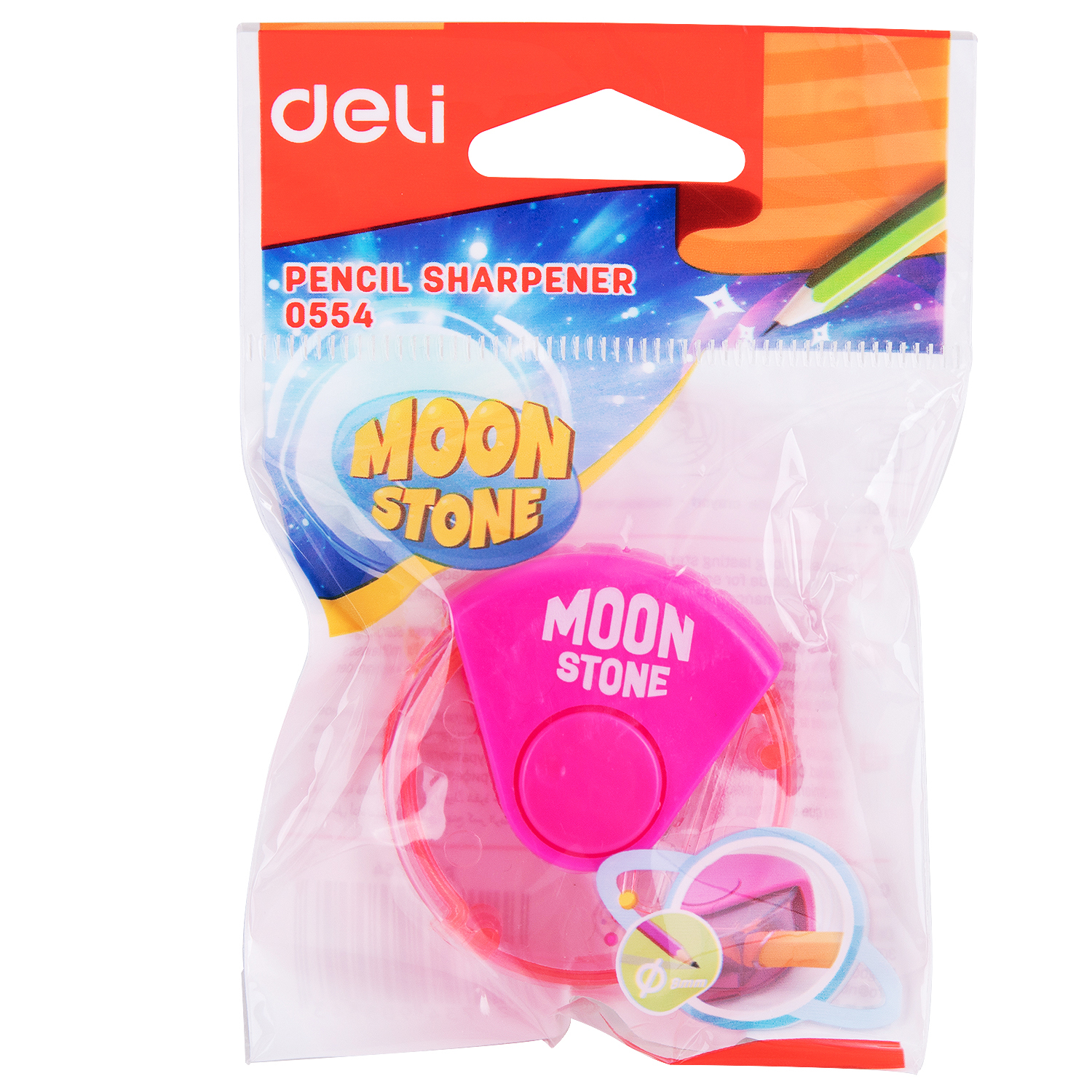 deli E0554 Pencil Sharpener, 1-hole w/canister, Assorted Colors - Image 5