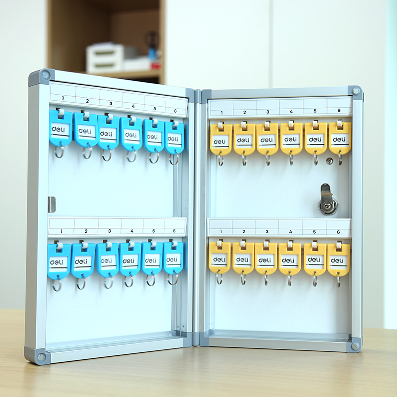deli 50800 Key Cabinet, 216*63*326mm; 24-bit keyhole, Silver - Image 5