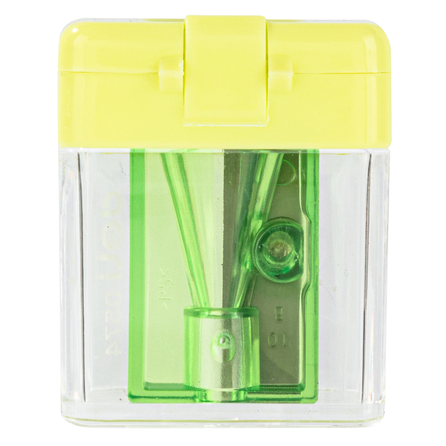 deli E0574 Pencil Sharpener, 1-hole w/canister, Assorted Colors - Image 5