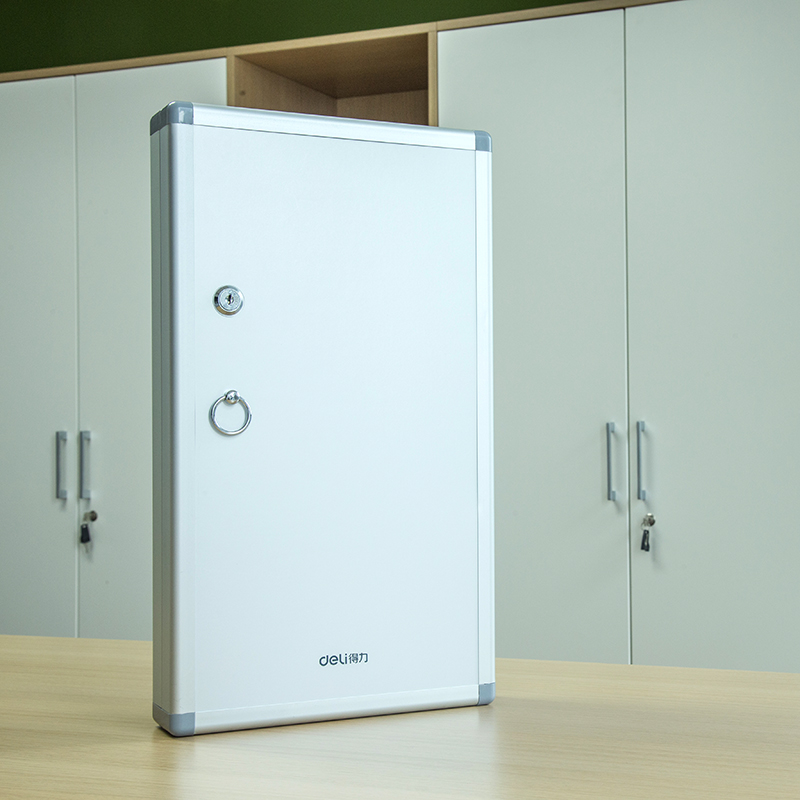deli 50802 Key Cabinet, 398*63*630mm; 96-bit keyhole, Silver - Image 5