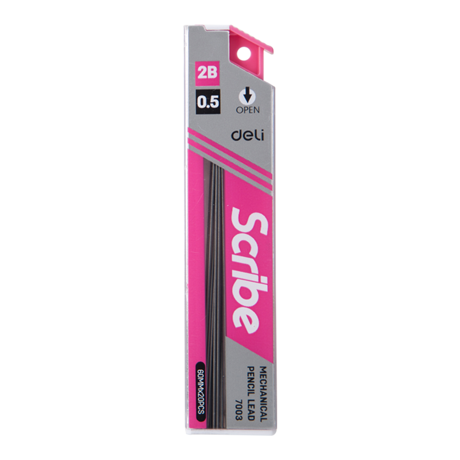 deli E7003 Mechanical Pencil Leads, 0.5mm, 2B, 60mm, Assorted Colors - Image 5
