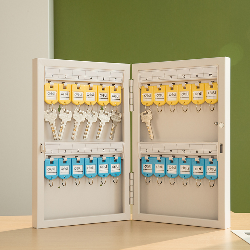 deli 9321 Key Cabinet, 322*207*50mm; 24-bit keyhole, Grey - Image 5