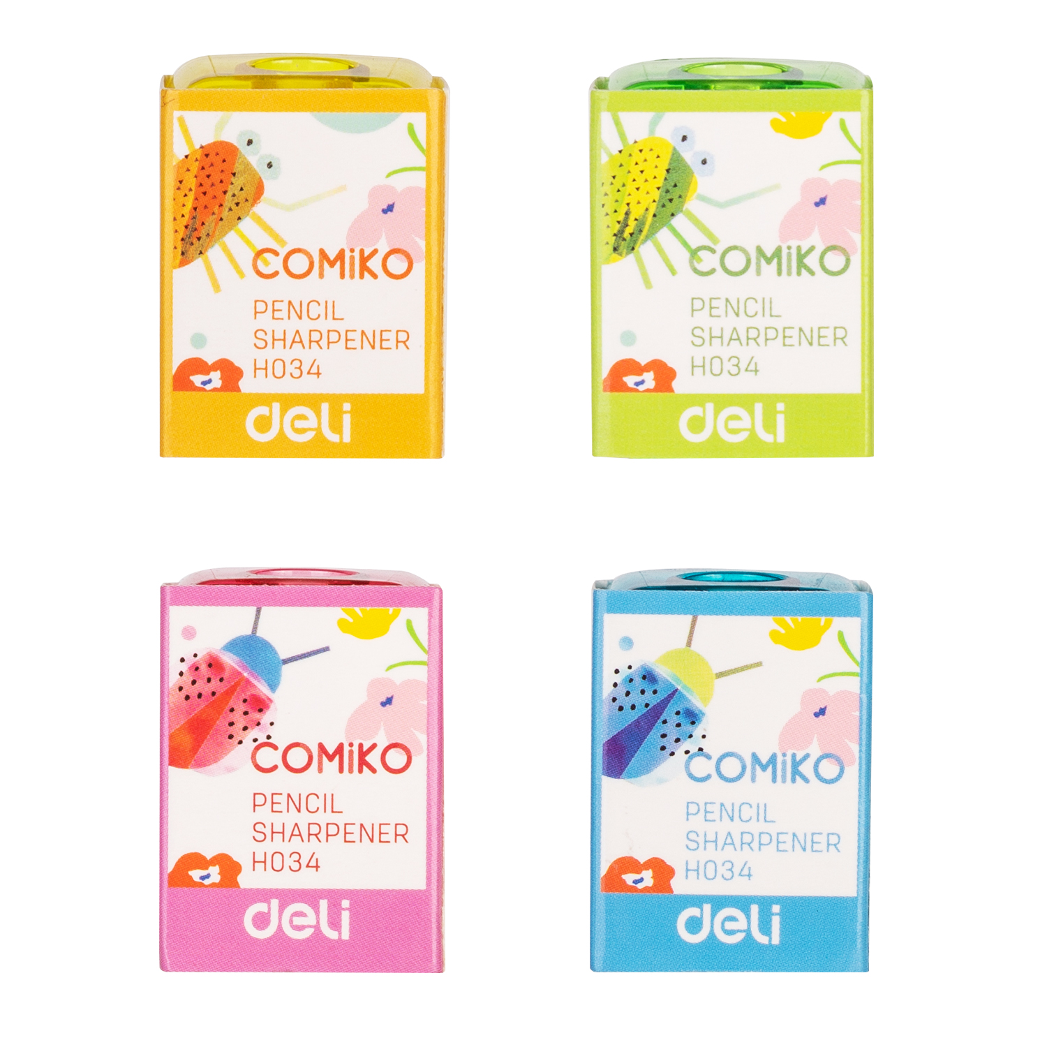 deli EH034 Pencil Sharpener, One hole-for Standard pencil φ 8 mm, Assorted Colors - Image 5