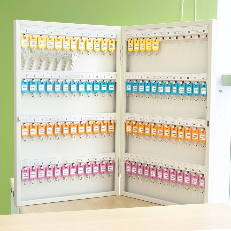 deli 9325 Key Cabinet, 590*377*50mm;96 - bit keyhole, Grey - Image 5