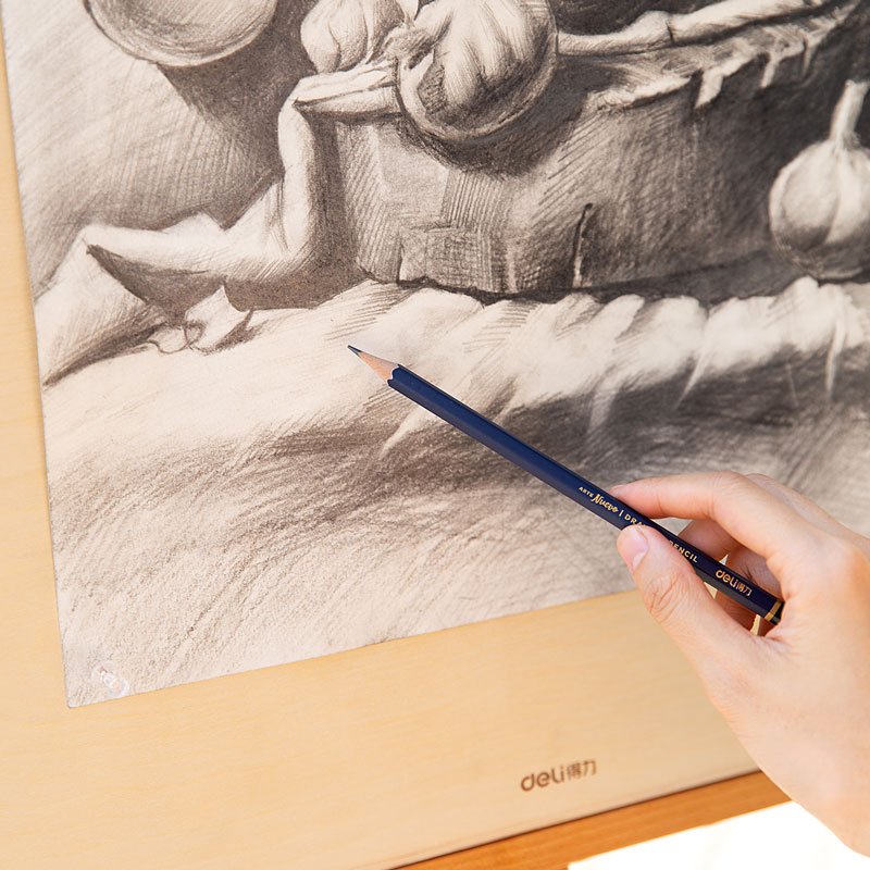 deli S999-H Sketching Pencil, H, Blue - Image 5