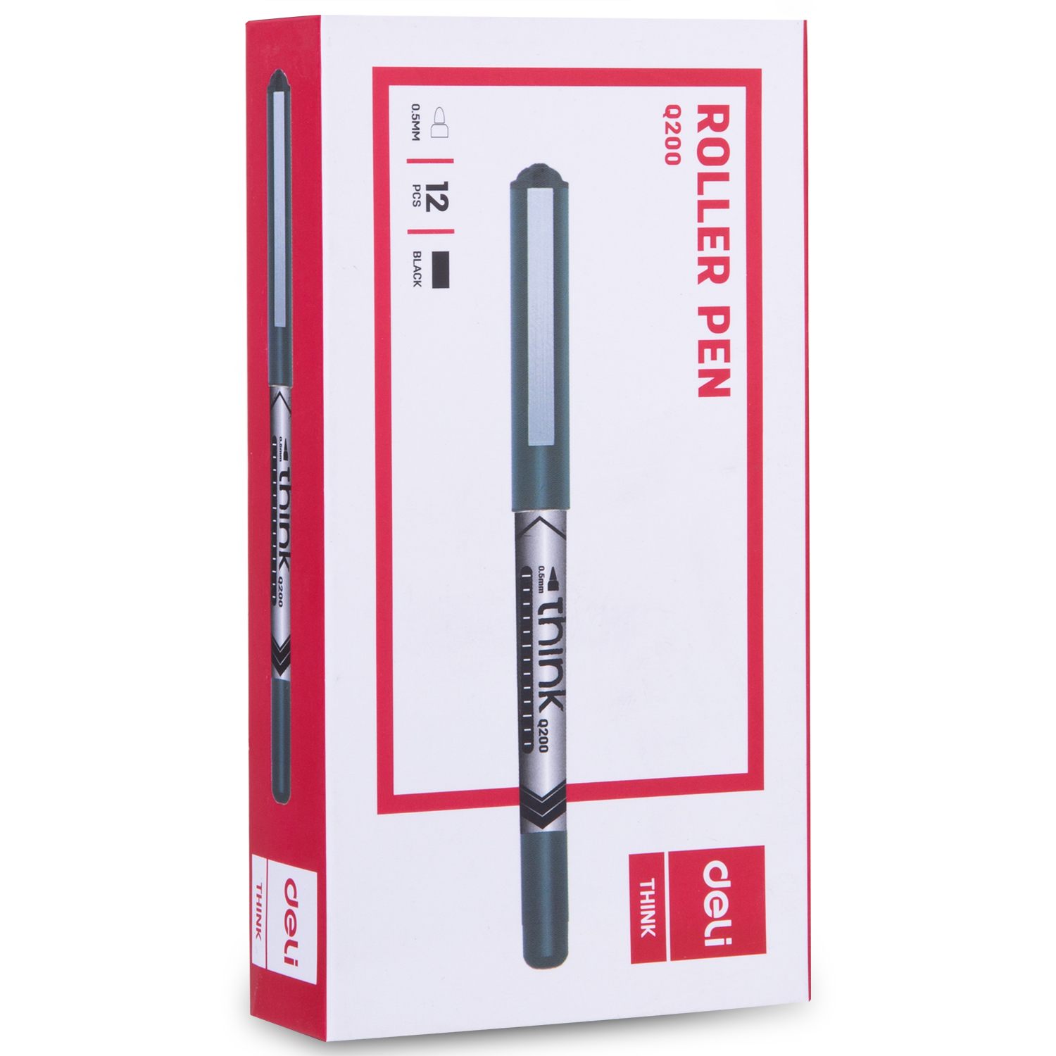 deli EQ20020 Roller Pen, Bullet tip:0.5mm, Black - Image 5