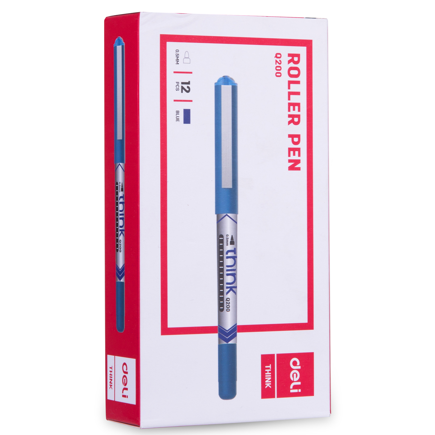 deli EQ20030 Roller Pen, Bullet tip:0.5mm, Blue - Image 5