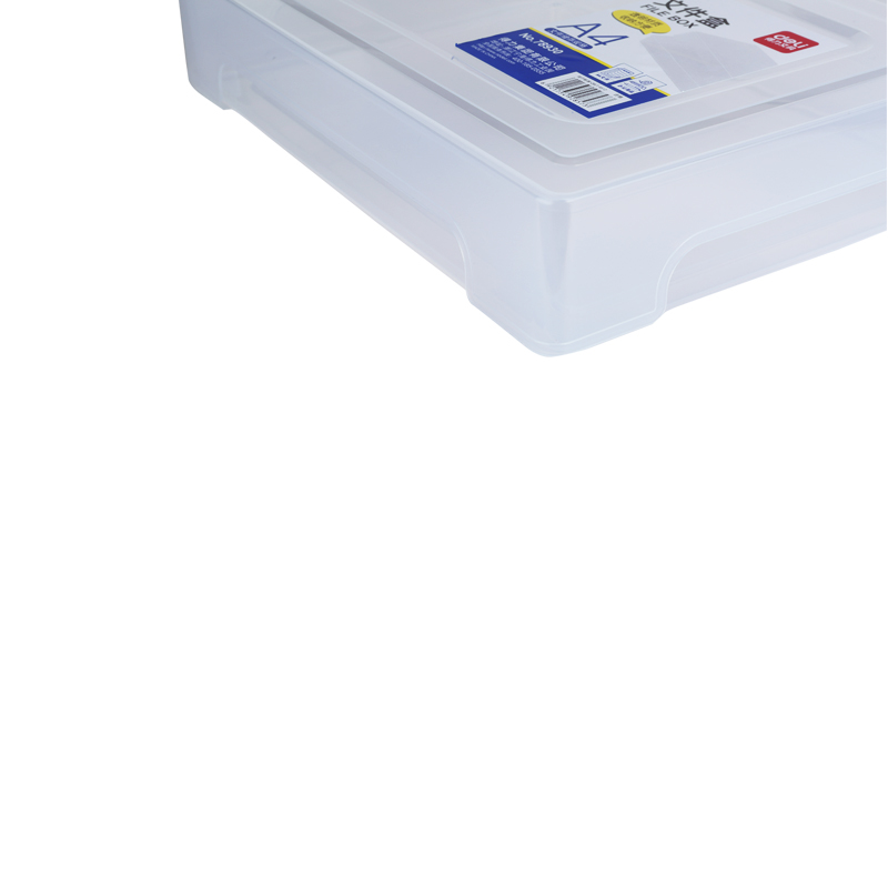 deli 78930 File Box, A4,320*235*64mm, Transparent - Image 5