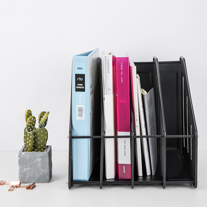 deli 78994 Magazine Container, 325*290*315mm, Black - Image 5