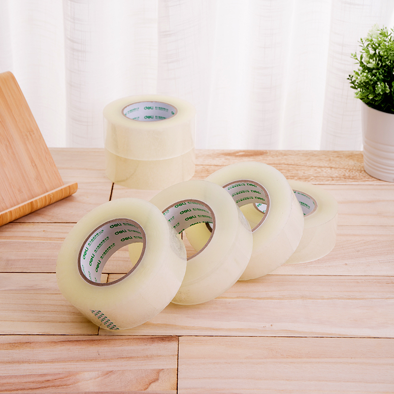 deli 30208 Packing Tape, 48mm*200y*50um(6rolls/tube), Transparent - Image 5