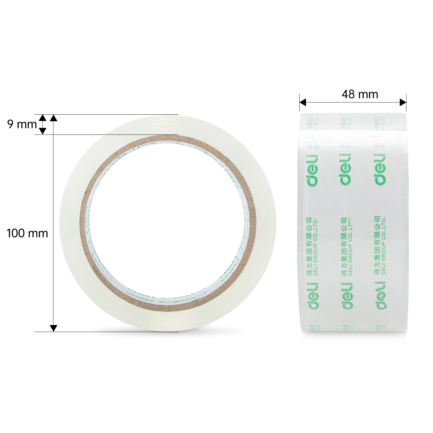 deli 30247 Packing Tape, 48mm*60y*50um, Transparent - Image 5