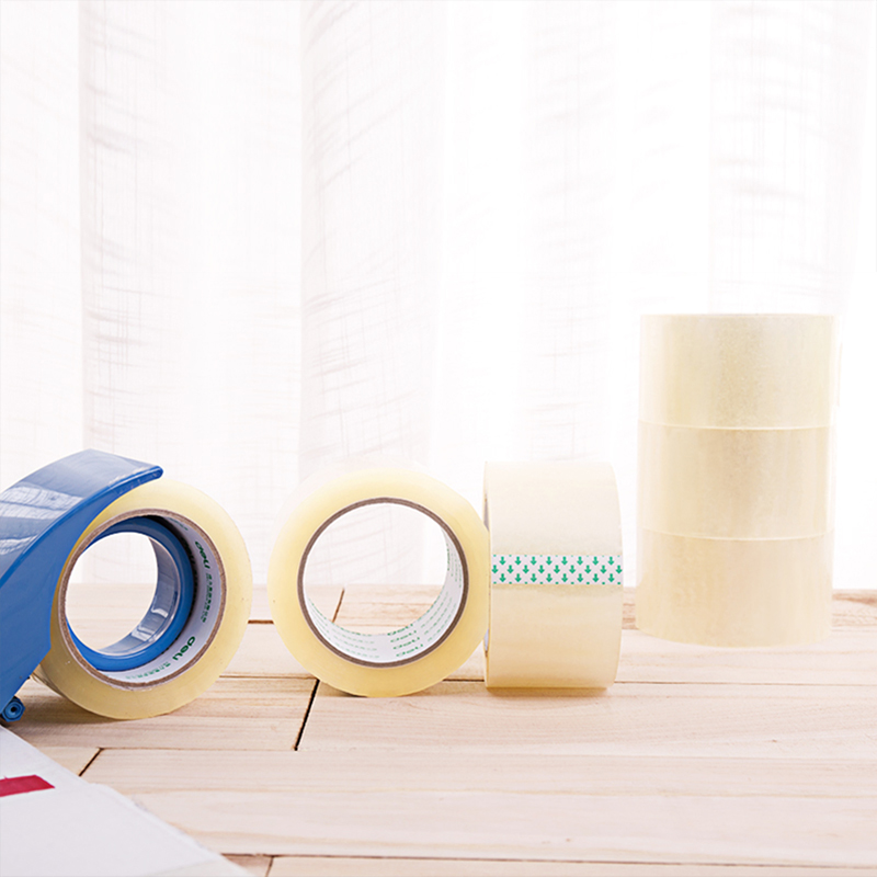 deli 30333 Packing Tape, 60mm*100y*45um(6rolls/tube), Transparent - Image 5