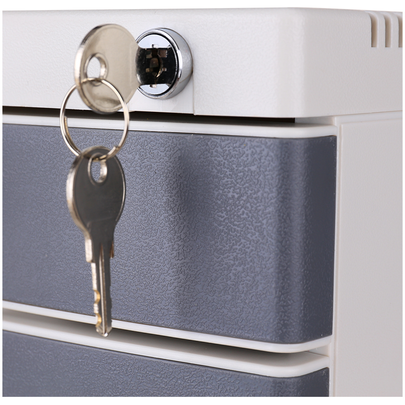 deli 8854 File Cabinet, 395x302x325mm, Light Grey - Image 5