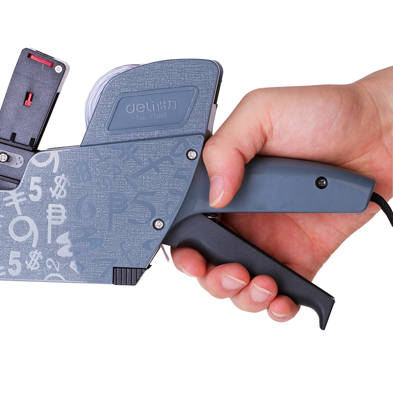 deli 7504 Price Label Gun, 8 digits, Grey - Image 5