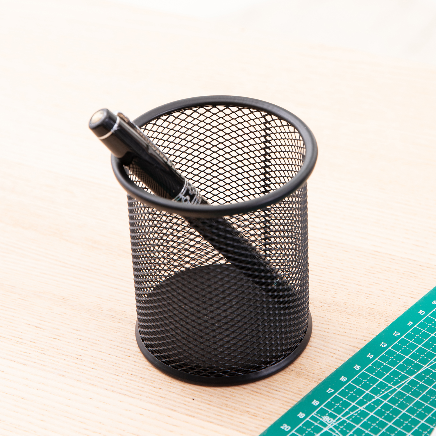 deli E9172 Pen Holder, φ91×98mm, Black - Image 5