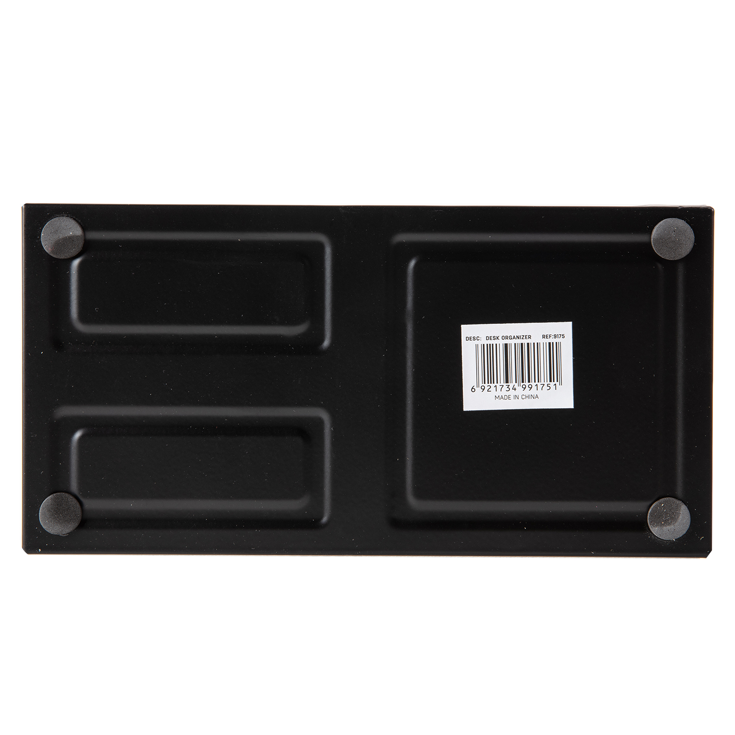 deli E9175 Desk Organizer, 215×75×53mm, Black - Image 5
