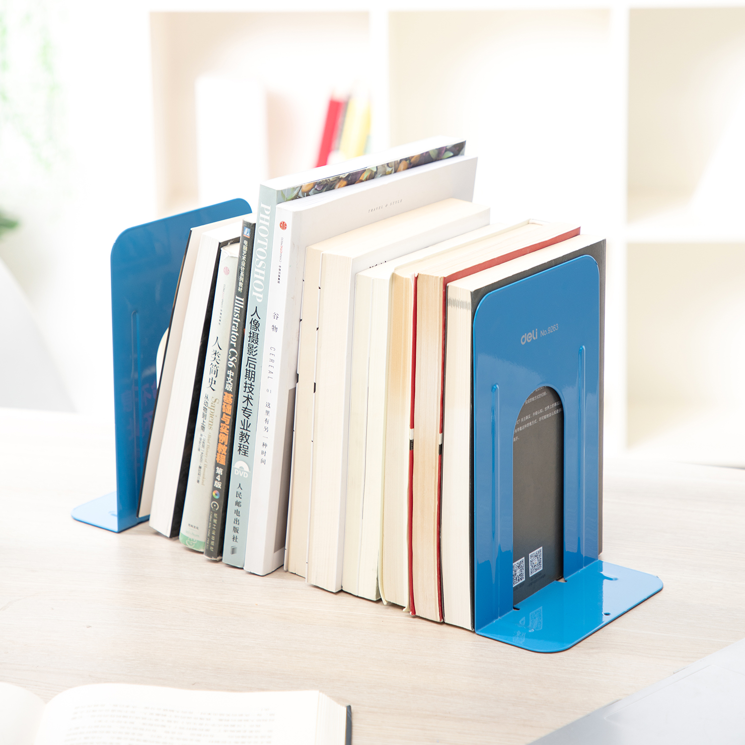 deli E9263 Book End, 9, Blue - Image 5