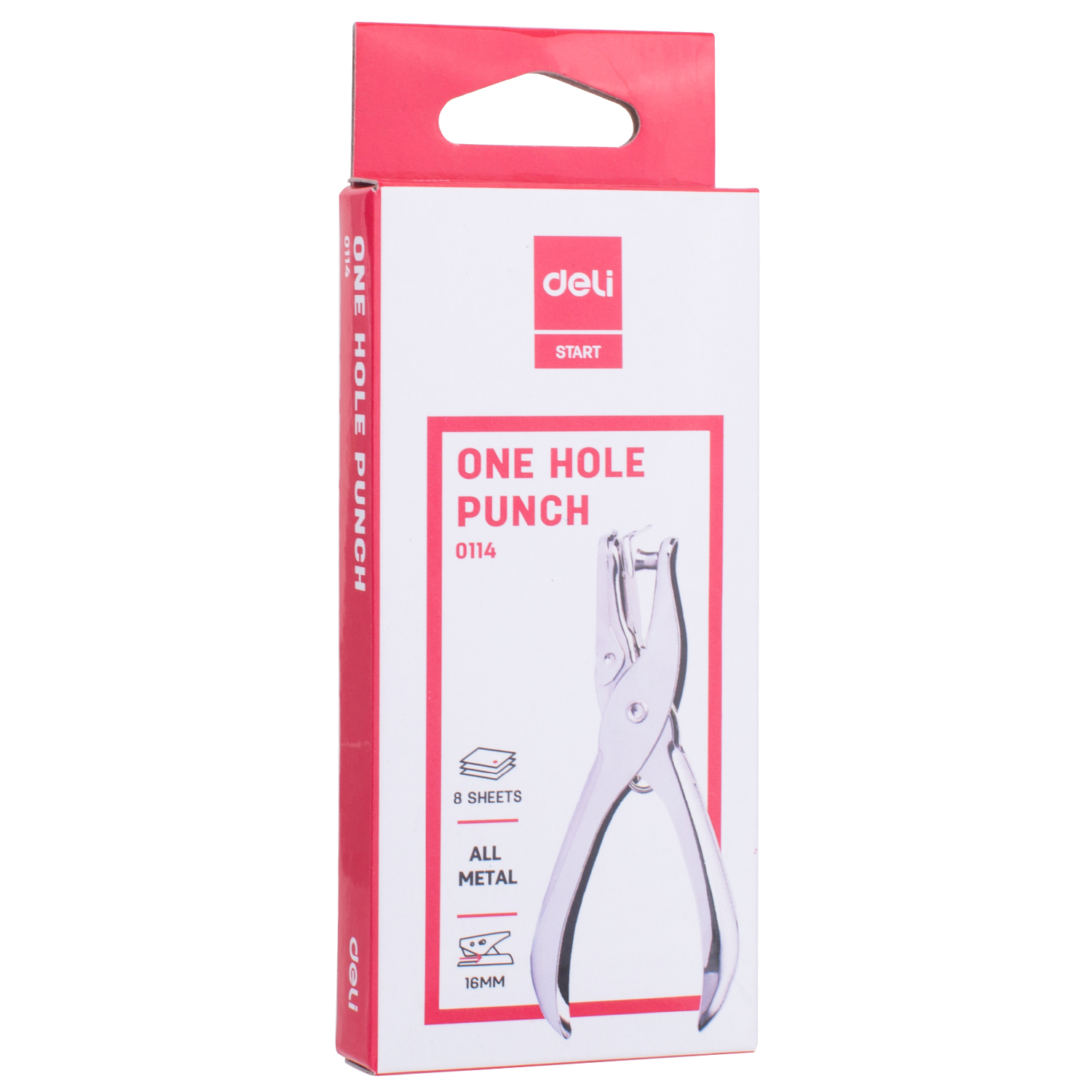 deli E01141 Hole Punch, 8sheets,Φ6mm1PCS, Silver - Image 5