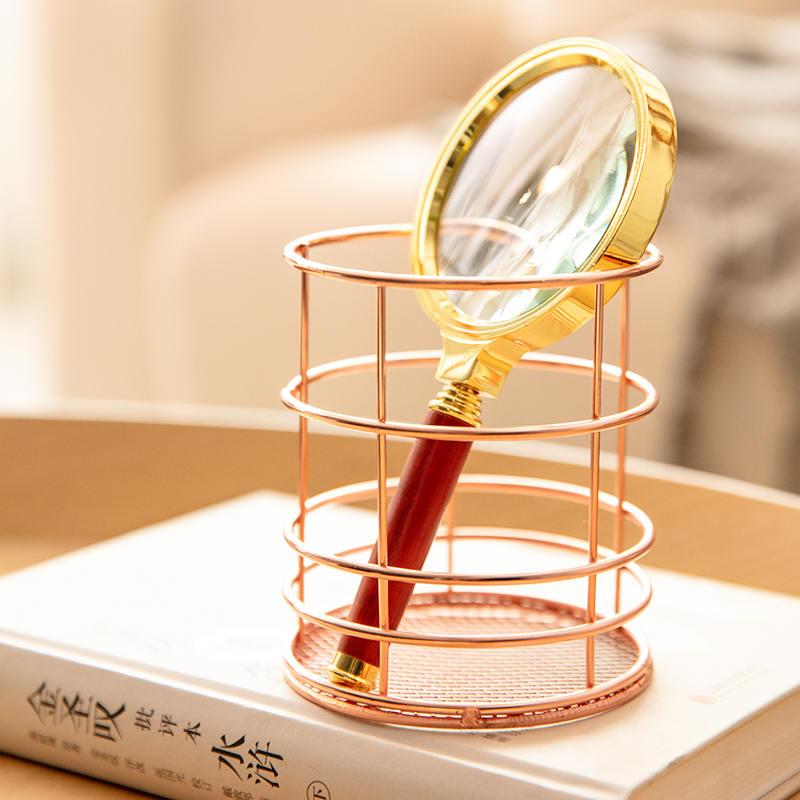 deli 9096 Magnifier, 4times,55.5mm, Golden - Image 5