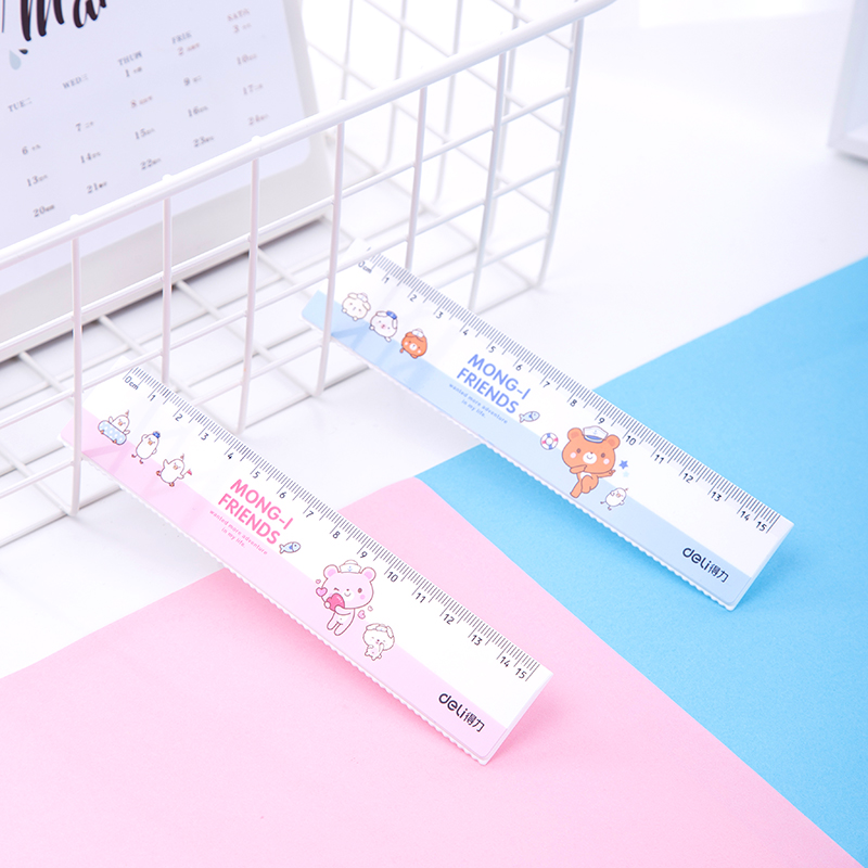 deli 71973 Ruler, 15cm ruler, Assorted Colors - Image 5