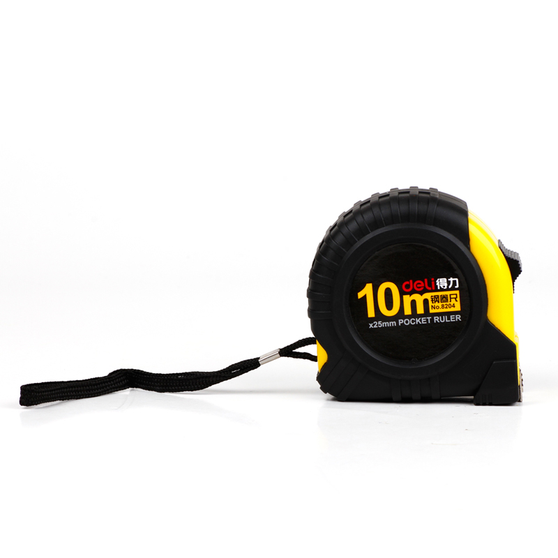 deli 8204 Steel Measure Tape, 50m, Yellow - Image 5