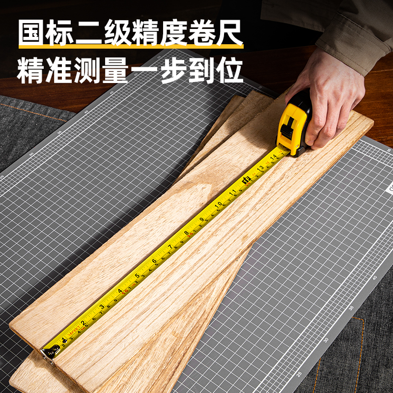 deli 8208 Steel Measure Tape, 5m, Yellow - Image 5