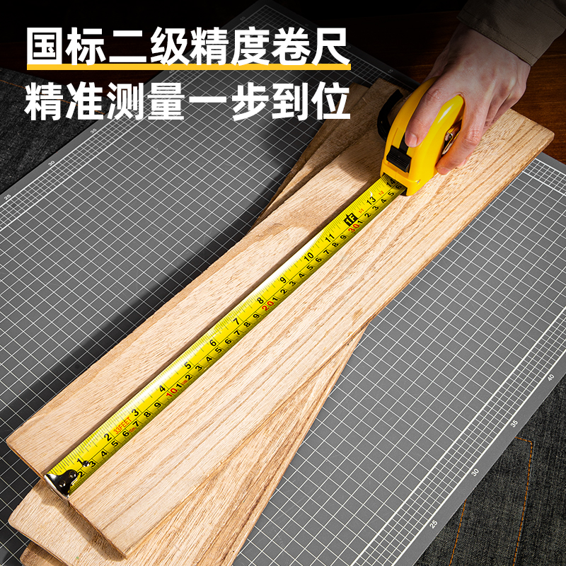 deli 8210 Steel Measure Tape, 10m, Yellow - Image 5
