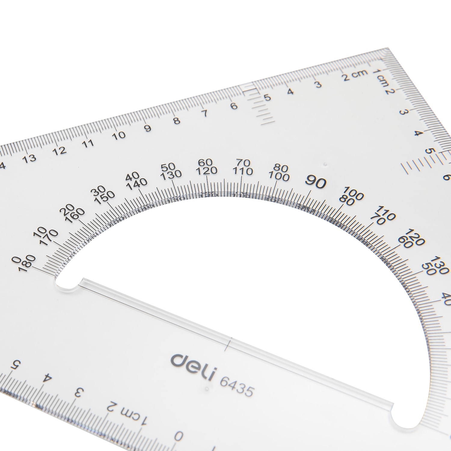 deli E6435 Set Square, 30cm & 33cm, Transparent - Image 5