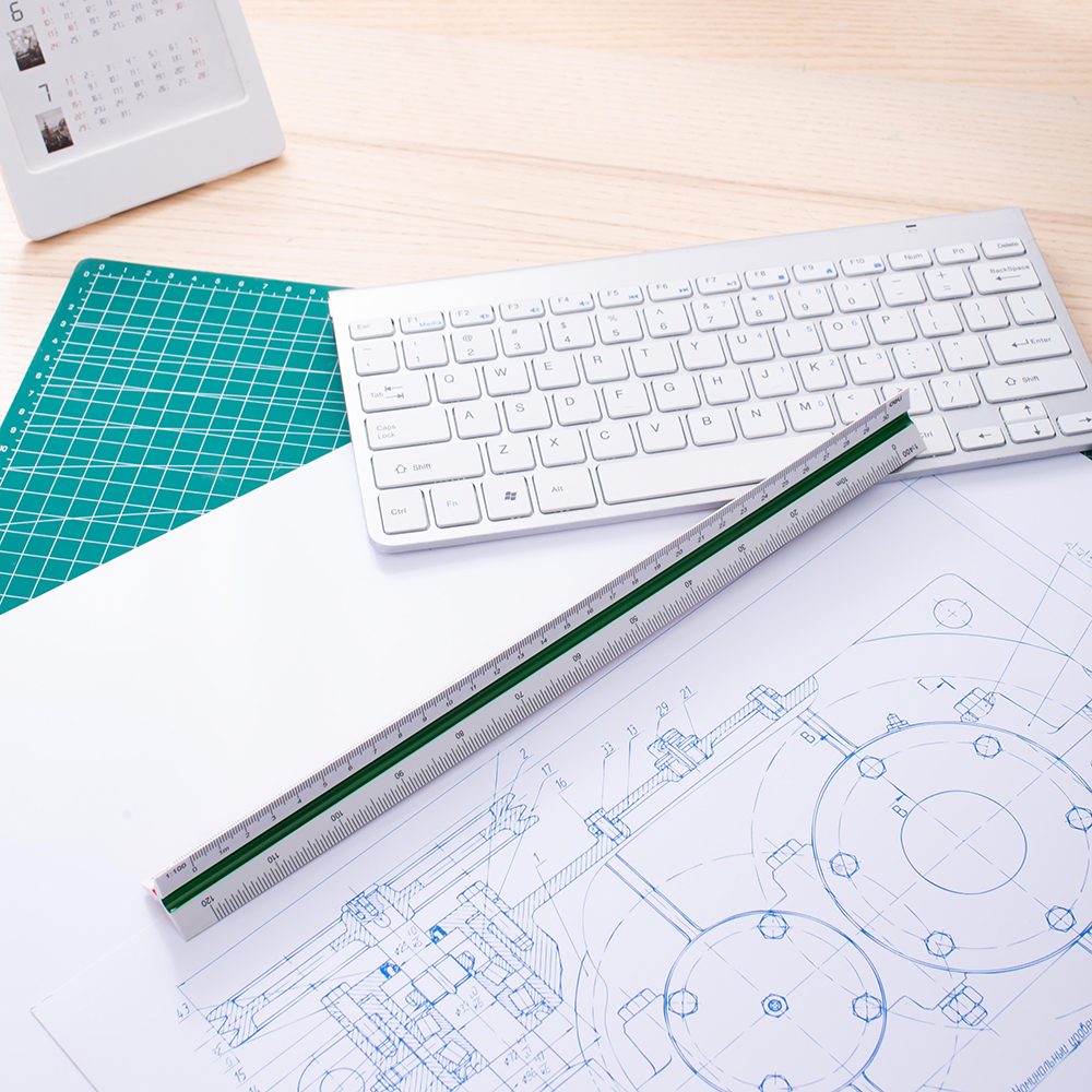 deli E8930 Ruler, 30cm, White - Image 5