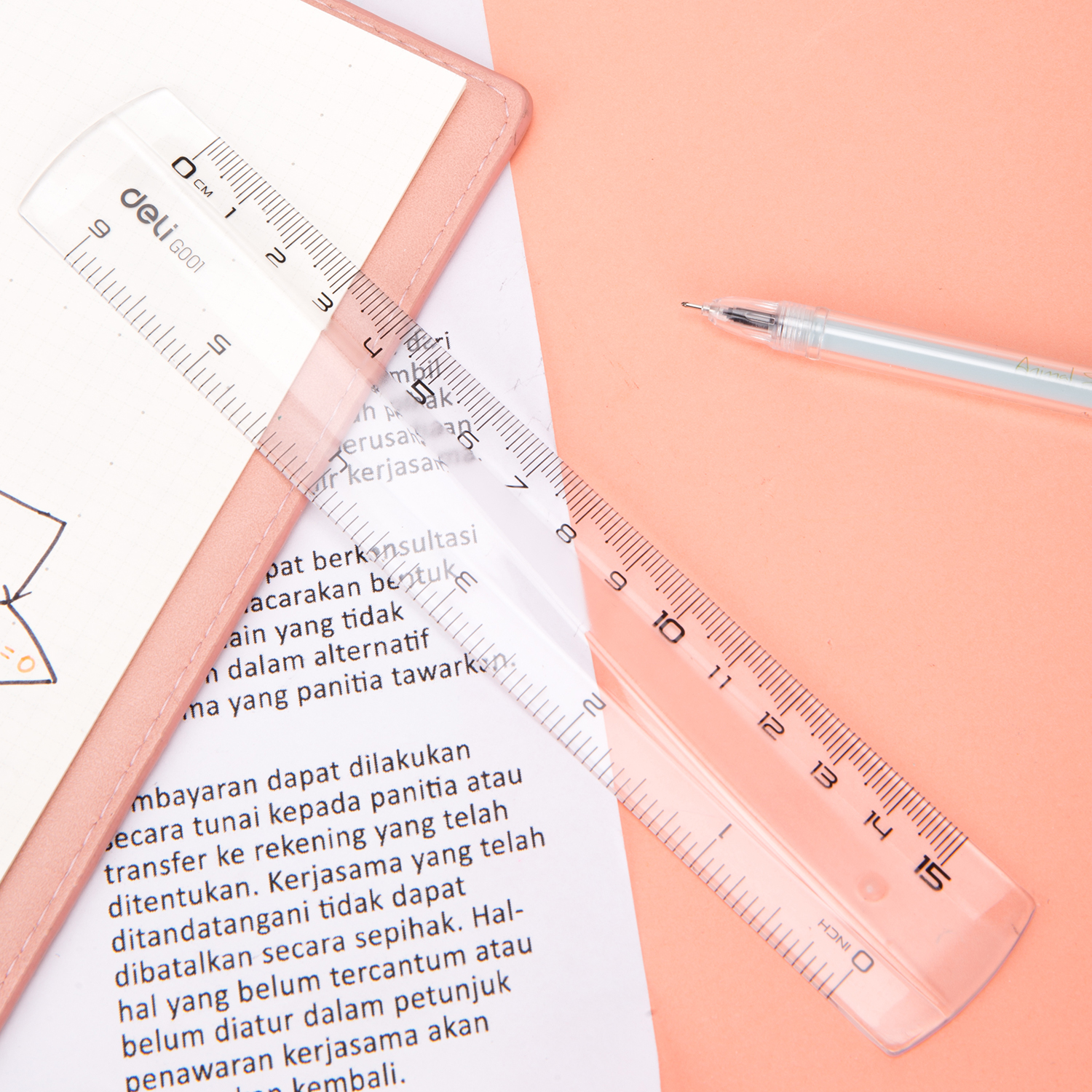 deli EG00112 Ruler, 15CM, Transparent - Image 5