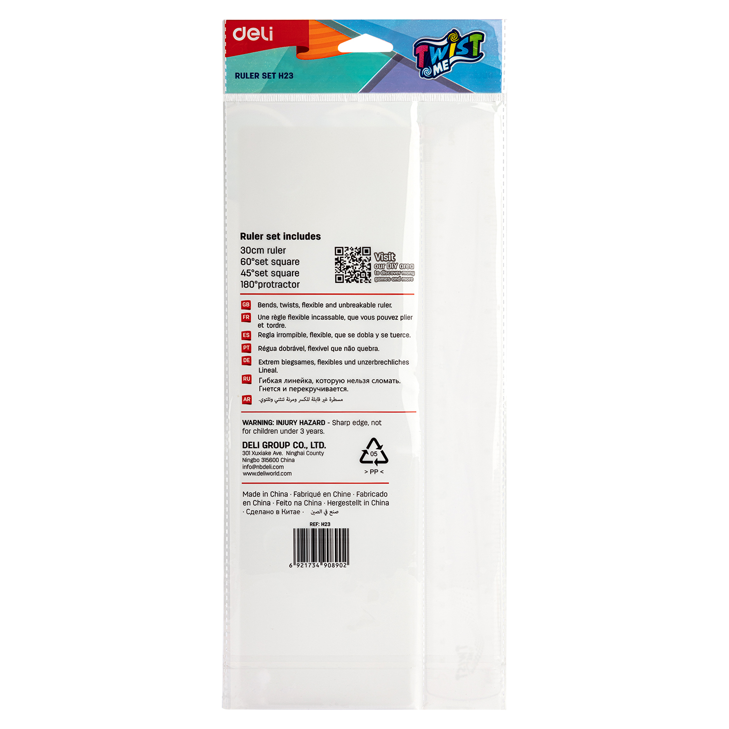 deli EH23 Ruler Set, 4 PCS Set - Image 5
