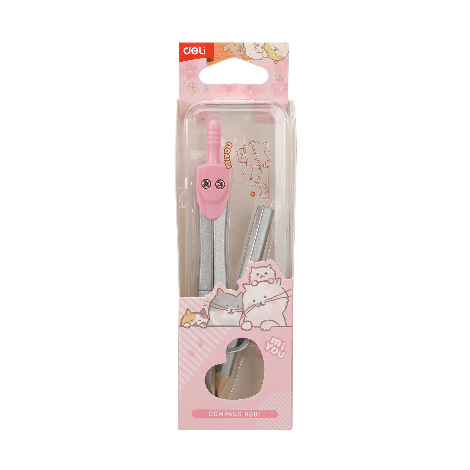 deli EH601 Compass, with a pencil Ø up to 280 mm, Assorted Colors - Image 5