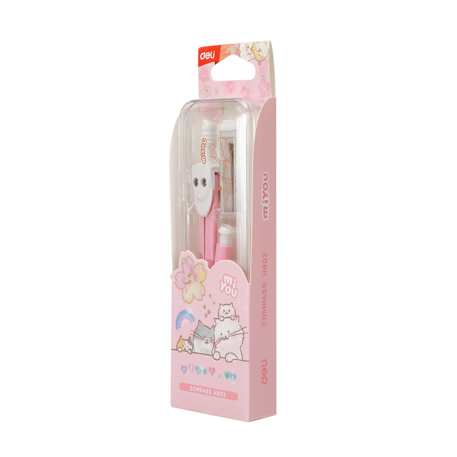deli EH602 Compass, with mechanical pencil Ø up to 280 mm, Assorted Colors - Image 5