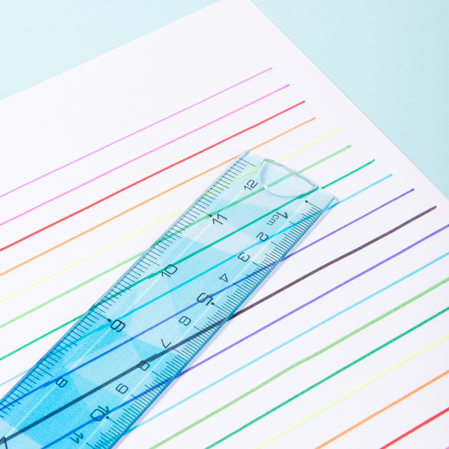 deli EH651 Ruler, 30 cm, 12 inch, Assorted Colors - Image 5