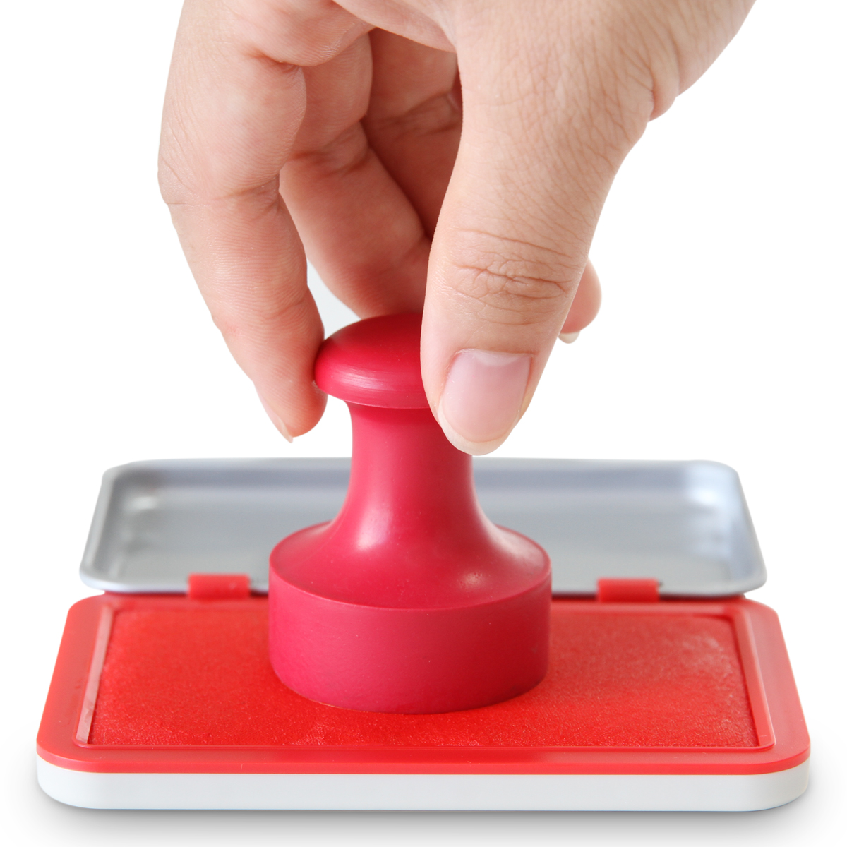deli 9891 Stamp Pad, Red - Image 5