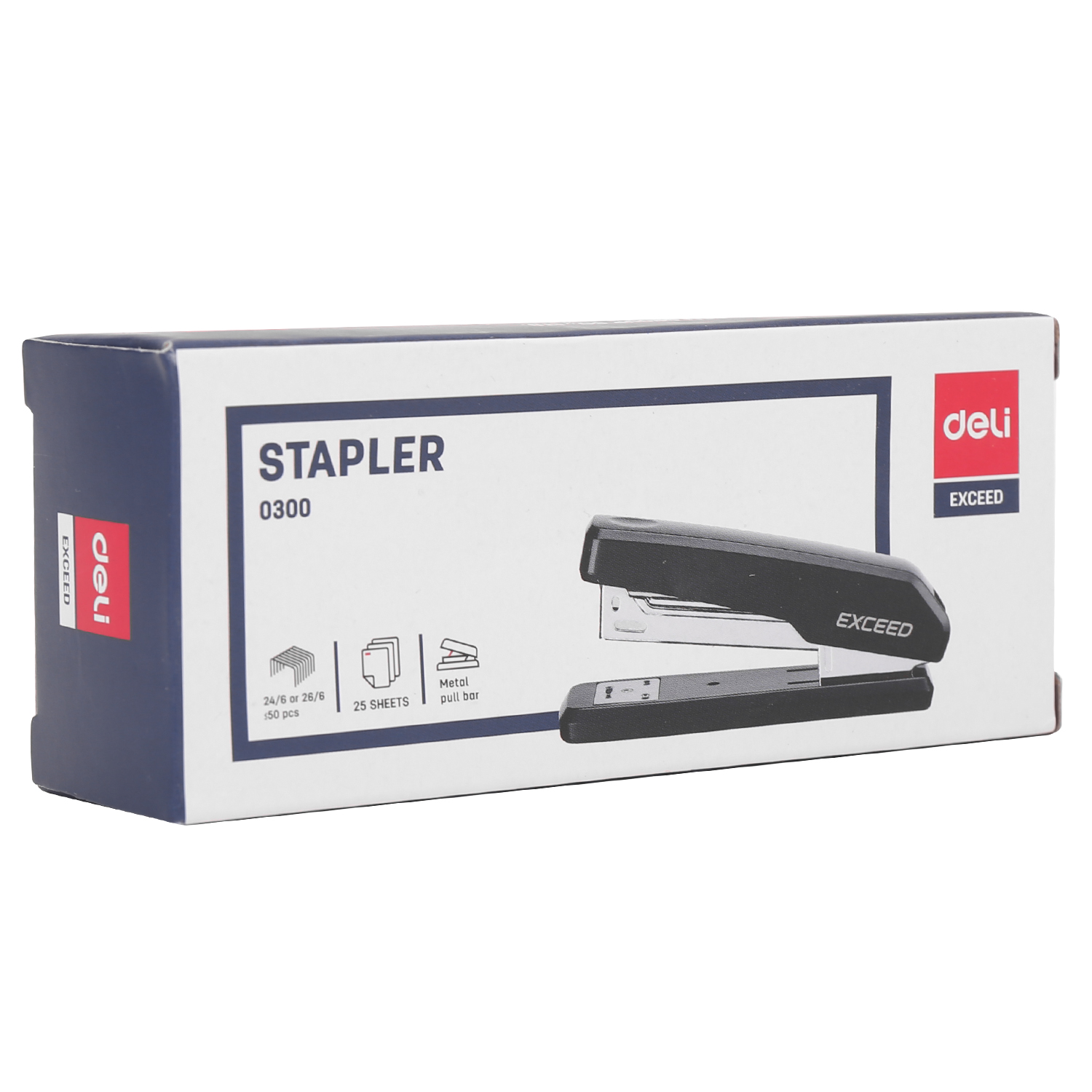 deli E0300 Stapler, 25sheets,24/6 & 26/6, Black - Image 5