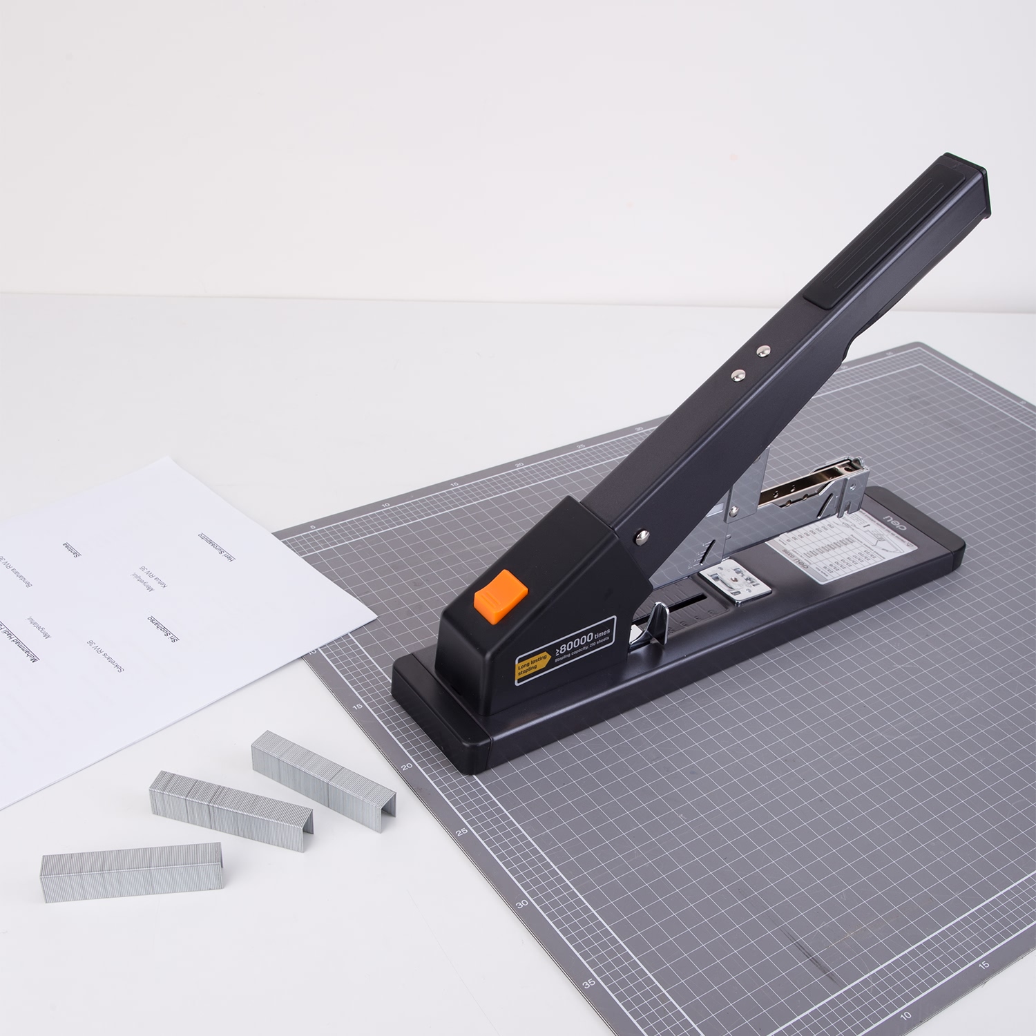 deli E0396 Heavy Duty Stapler, 210sheets, Black - Image 5