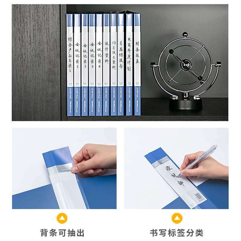 deli 5363 File Folder, A4, Blue - Image 5