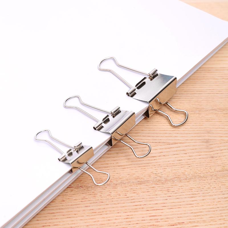 deli 8484 Effortless Binder Clip, 32mm, Silver - Image 5