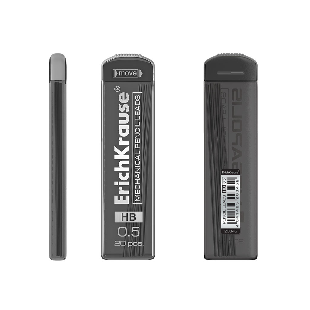 ErichKrause 20345 Megapolis Mechanical Pencil Lead 0.5mm HB
