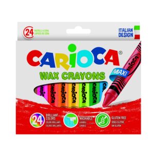 Carioca Maxi Wax Crayons 24 Pieces