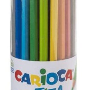 Carioca Tita Plastic Tube Colored Pencils 50 Pieces