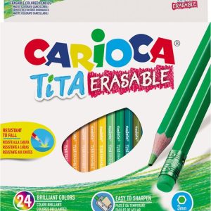 Carioca Tita Erasable Colored Pencils 24 Pieces